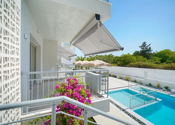 Sourinis Luxury Lägenhetshotell Limenaria (Thasos)